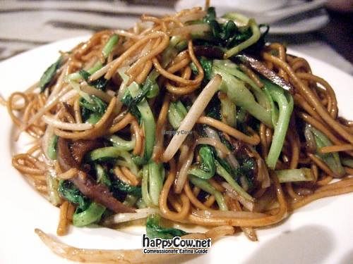 Delicious Shanghai noodles! These are not listed on the menu, but you get them if you ask for noodles instead of rice. at GōngDé Lín - Godly - Nanjing Rd in Shanghai