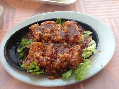 Deep Fried Tofu - delicious! at GōngDé Lín - Godly - Nanjing Rd in Shanghai