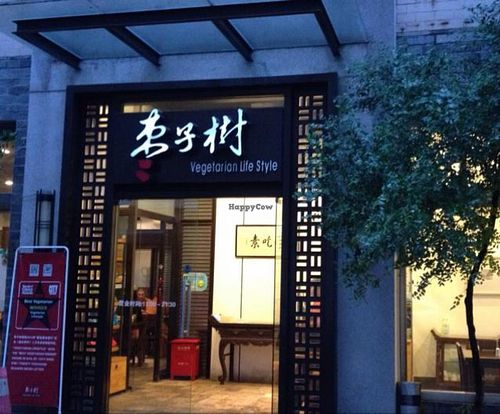 This is the entrance.  at Zǎozǐ Shù - Vegetarian Life Style - HuaiHai in Shanghai