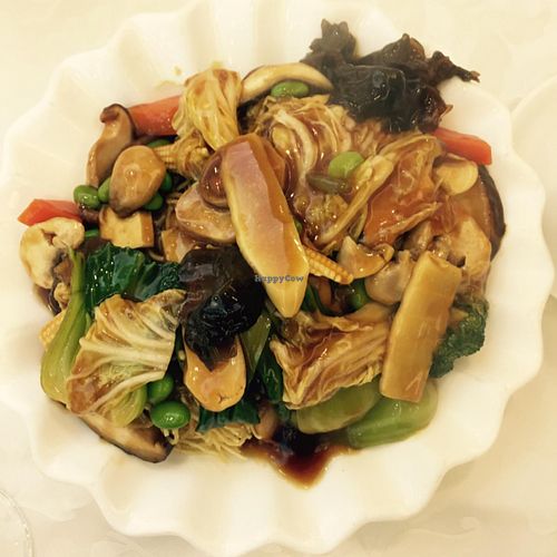 Mixed vegetables  at Kung Tak Lam - WTC in Hong Kong Island