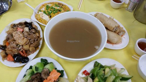 lotus root soup at Po Lin Monastery 寶蓮禪寺齋堂 in Outlying Islands