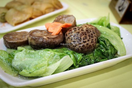 mushrooms - part of deluxe menu at Po Lin Monastery 寶蓮禪寺齋堂 in Outlying Islands