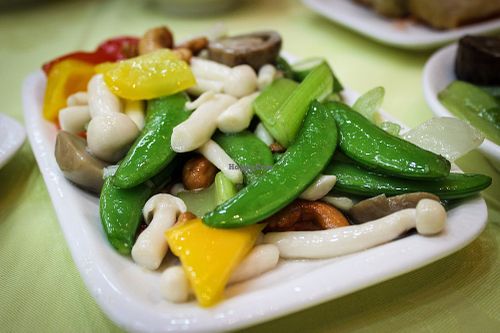 vegetables - part of deluxe menu at Po Lin Monastery 寶蓮禪寺齋堂 in Outlying Islands
