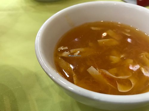 pumpkin soup  at Po Lin Monastery 寶蓮禪寺齋堂 in Outlying Islands