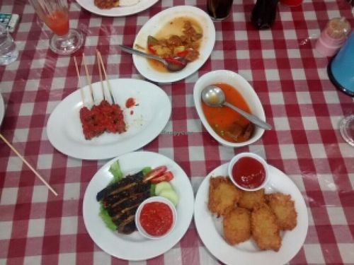 dishes at Happy Buddha in Kuta