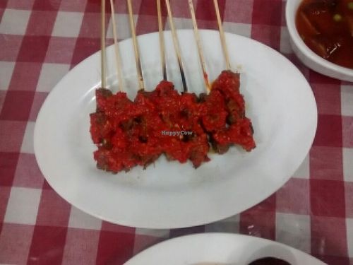 satay mutton at Happy Buddha in Kuta