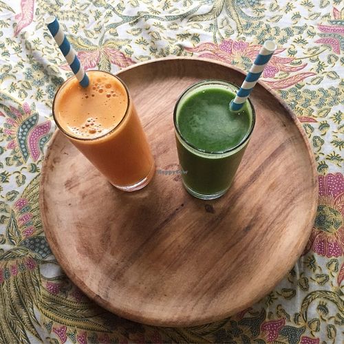 Fresh juices at Ubud Sari Health Resort in Ubud