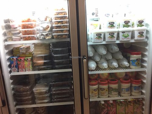 tofu, veggie meats, and more for sale at Iranian Artist's Forum - Khaneh Honarmandan Iran in Tehran