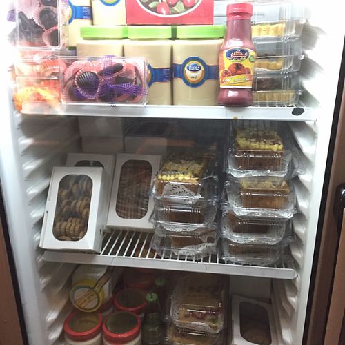 vegan cakes and more for sale at Iranian Artist's Forum - Khaneh Honarmandan Iran in Tehran