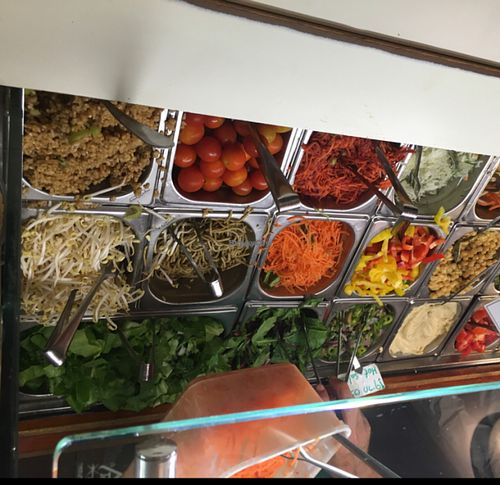 Cold Salad Bar at Village Green - Jaffa in Jerusalem