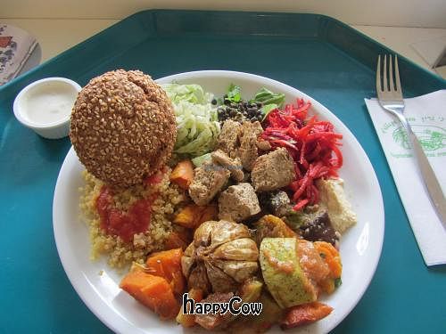 Vegan buffet in Jerusalem at Village Green - Jaffa in Jerusalem