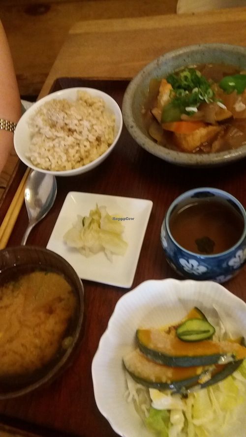 Crispy tofu & salad at Biotei in Kyoto