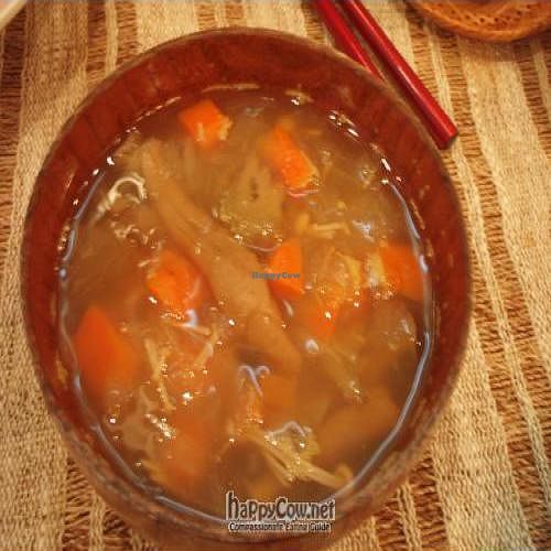 The soup that was included in Biotei lunch of 1600 yens. It should have had some spices. at Biotei in Kyoto