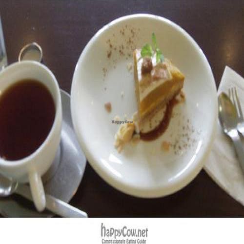 pumpkin cake, yum! at Cafe Proverbs 15:17 in Kyoto