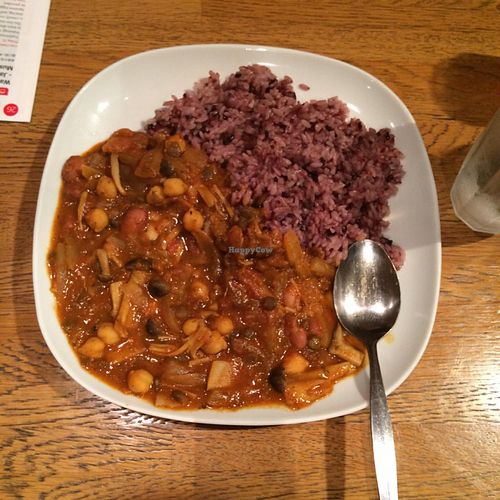 bean and mushroom curry  at Green Earth in Osaka