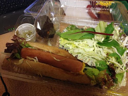 hotdog takeaway at Green Earth in Osaka