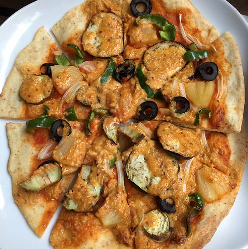 pizza  at Green Earth in Osaka