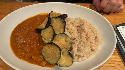 Eggplant curry  at Green Earth in Osaka