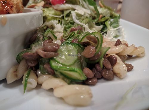 Nice texture lentil lasta! at Green Earth in Osaka