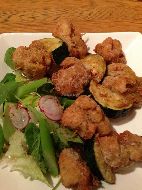 Friday dinner menu - Soy Chicken BBQ at Green Earth in Osaka