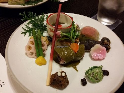 spring vegetables at Fucha Bon in Tokyo