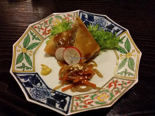 spring roll at Fucha Bon in Tokyo