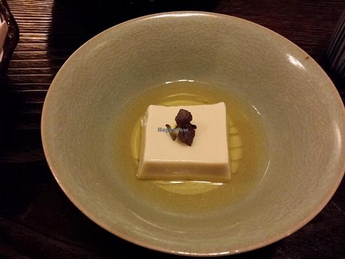 chilled tofu at Fucha Bon in Tokyo