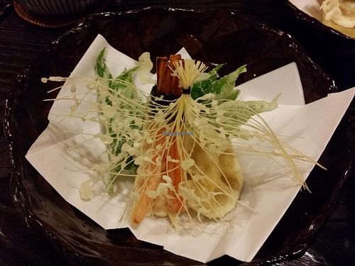 tempura at Fucha Bon in Tokyo