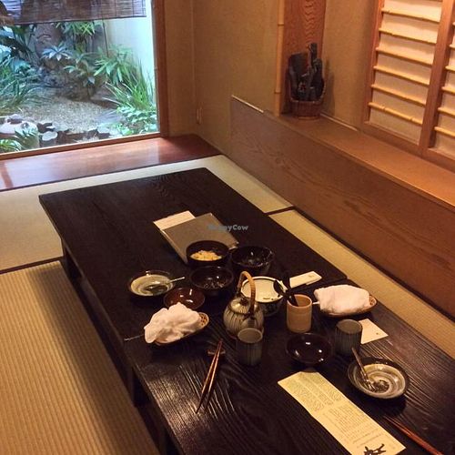 Private Tatami room at Fucha Bon in Tokyo