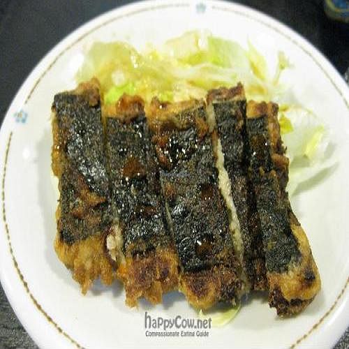 Mock roast fish (tofu & peanut) at Korinbo in Tokyo