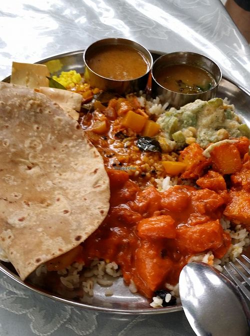 Food at Annalakshmi Temple of Fine Arts in Penang