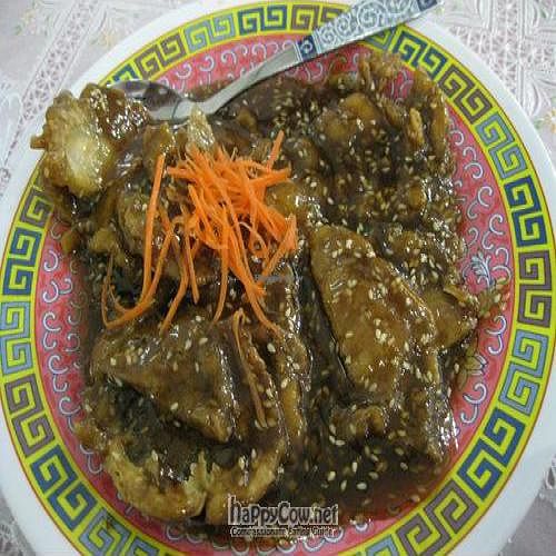 Sesame tomato mushroom at Kek Lok Si Vegetarian Restaurant 极乐寺素食餐厅 in Penang