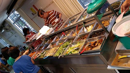 Economic rice at Lu Ye Yuan Vegetarian in Bukit Mertajam