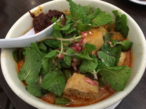 laksa mee at Luk Yea Yan Vegetarian Restaurant 鹿野苑素食馆 in Penang