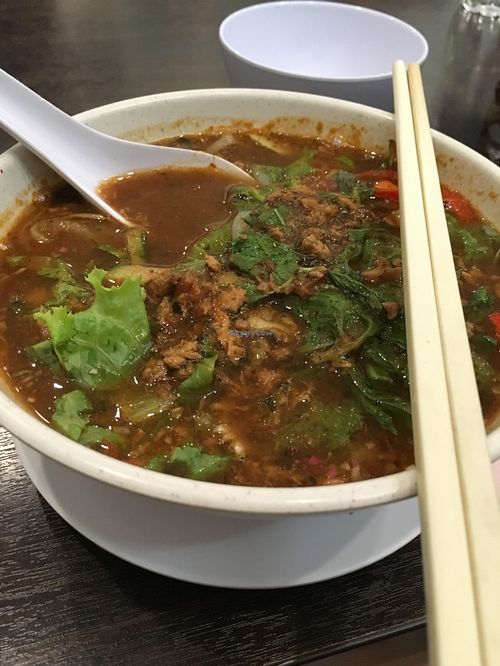 Vegan Laksa at Luk Yea Yan Vegetarian Restaurant 鹿野苑素食馆 in Penang