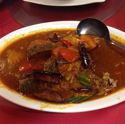 Assam Vege Fish, medium size at NEU Vegetarian Restaurant in Petaling Jaya