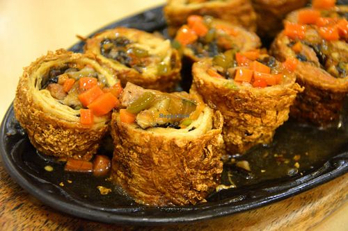 Sizzling beancurd skin at Daily Veggie N' Cafe in Quezon City