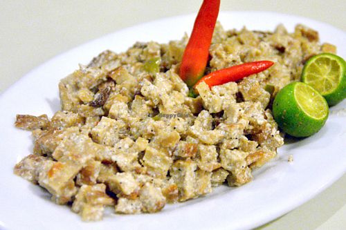 Tofu sisig at Greens in Quezon City