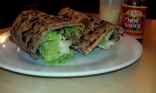 veggie wrap...yummy at Greens in Quezon City