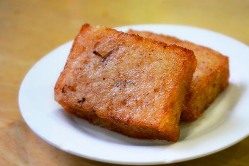 Radish cake at New Quan Yin Chay Vegetarian Food Garden in Metro Manila