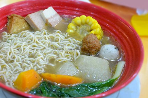Shabu-shabu noodles at New Quan Yin Chay Vegetarian Food Garden in Metro Manila