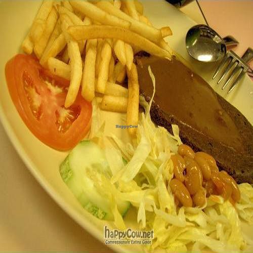 Vegetarian Steak - Good alternative for those do not consume BEEF at Ci Hang 慈航 in Central Singapore