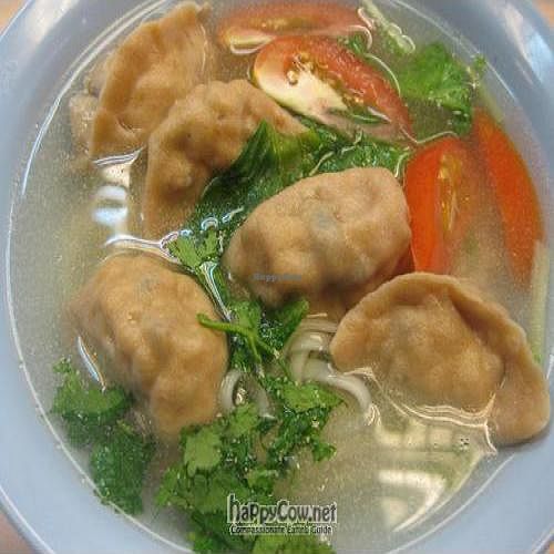 Dumpling noodles at Ci Hang 慈航 in Central Singapore