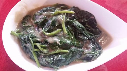 kang kong vegetable  at Fo You Yuan 佛有缘 in Central Singapore