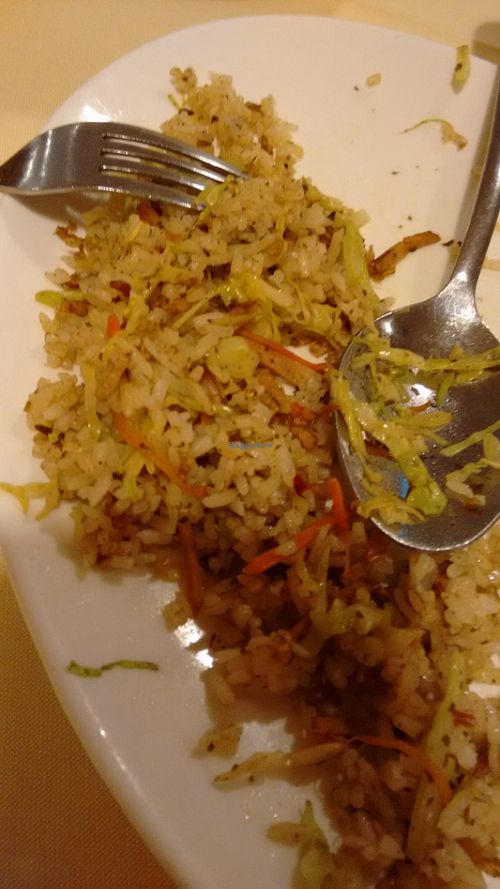 Mock ham rice at Classic Lao Di Fang Vegetarian Restaurant in Central Singapore