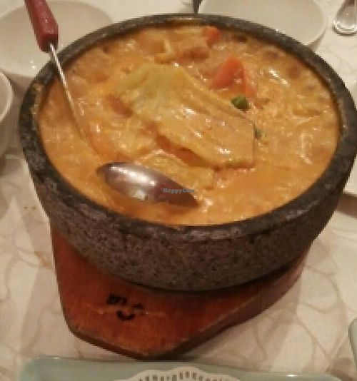 vegetables curry with buns at Ling Zhi Restaurant 灵芝 - Orchard in Central Singapore