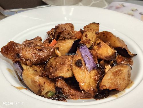Egg Plant at Ling Zhi Restaurant 灵芝 - Orchard in Central Singapore