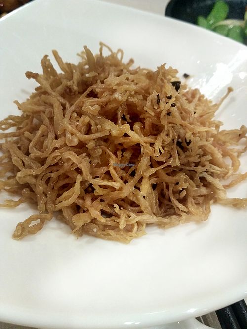 Fried Golden Mushroom with Truffle Sauce from Ala Carte Lunch Buffet at Ling Zhi Restaurant 灵芝 - Orchard in Central Singapore