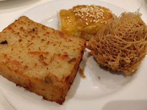 Fried dim sum items at  Ling Zhi Restaurant 灵芝 - Novena in Central Singapore