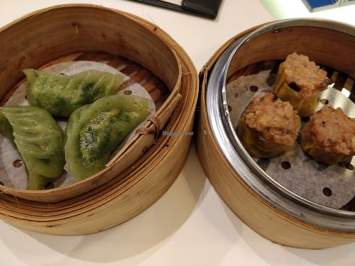 Steam dim sum items at  Ling Zhi Restaurant 灵芝 - Novena in Central Singapore